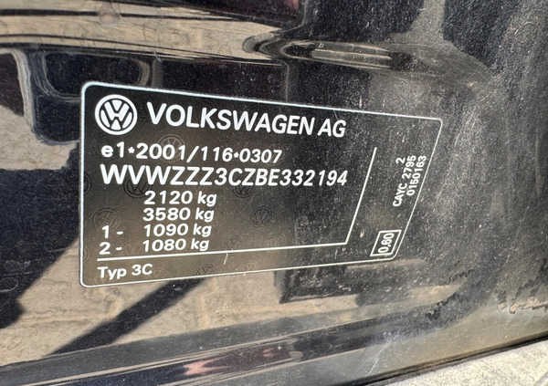 Volkswagen Passat cena 16699 przebieg: 237000, rok produkcji 2011 z Czarnków małe 254